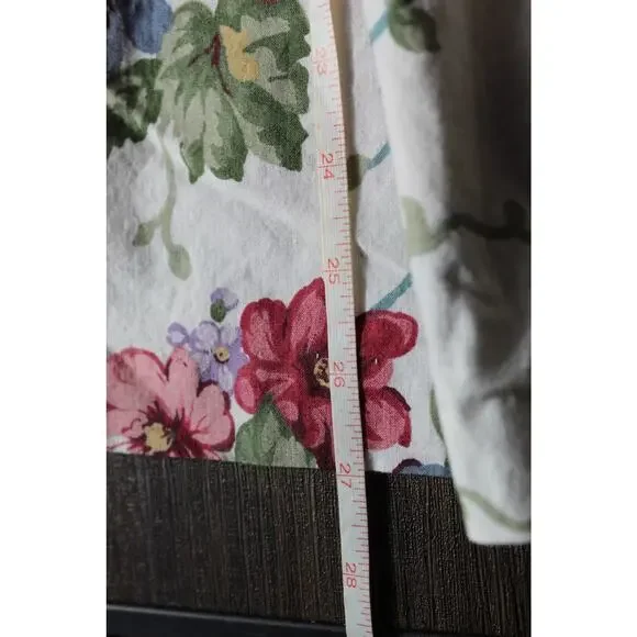 Vintage Polly Flinders 6X Girls Floral Dress Peter Pan Collar Smocked - Picture 9 of 9